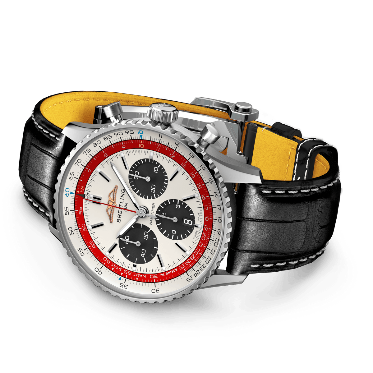 BT Navitimer B01 Chronograph 43 Boeing 747, Stainless steel, Ref# AB01383B1G1P1, Unworn 2024