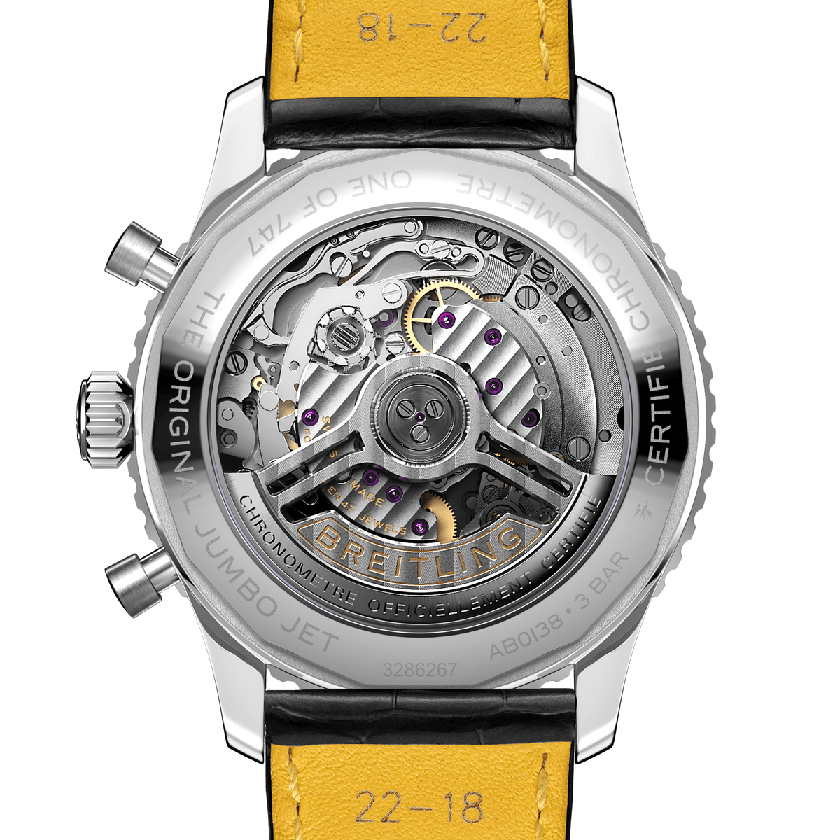 BT Navitimer B01 Chronograph 43 Boeing 747, Stainless steel, Ref# AB01383B1G1P1, Unworn 2024