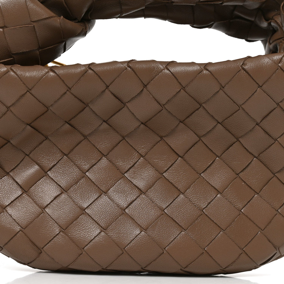 Bottega Veneta Nappa Intrecciato Mini Jodie Dark Taupe