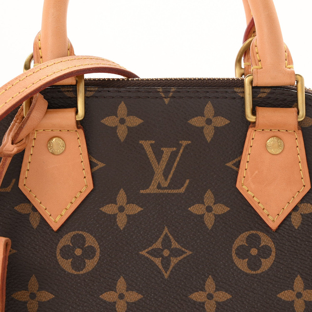 Louis Vuitton Monogram Coated Canvas Alma BB Bag Brown