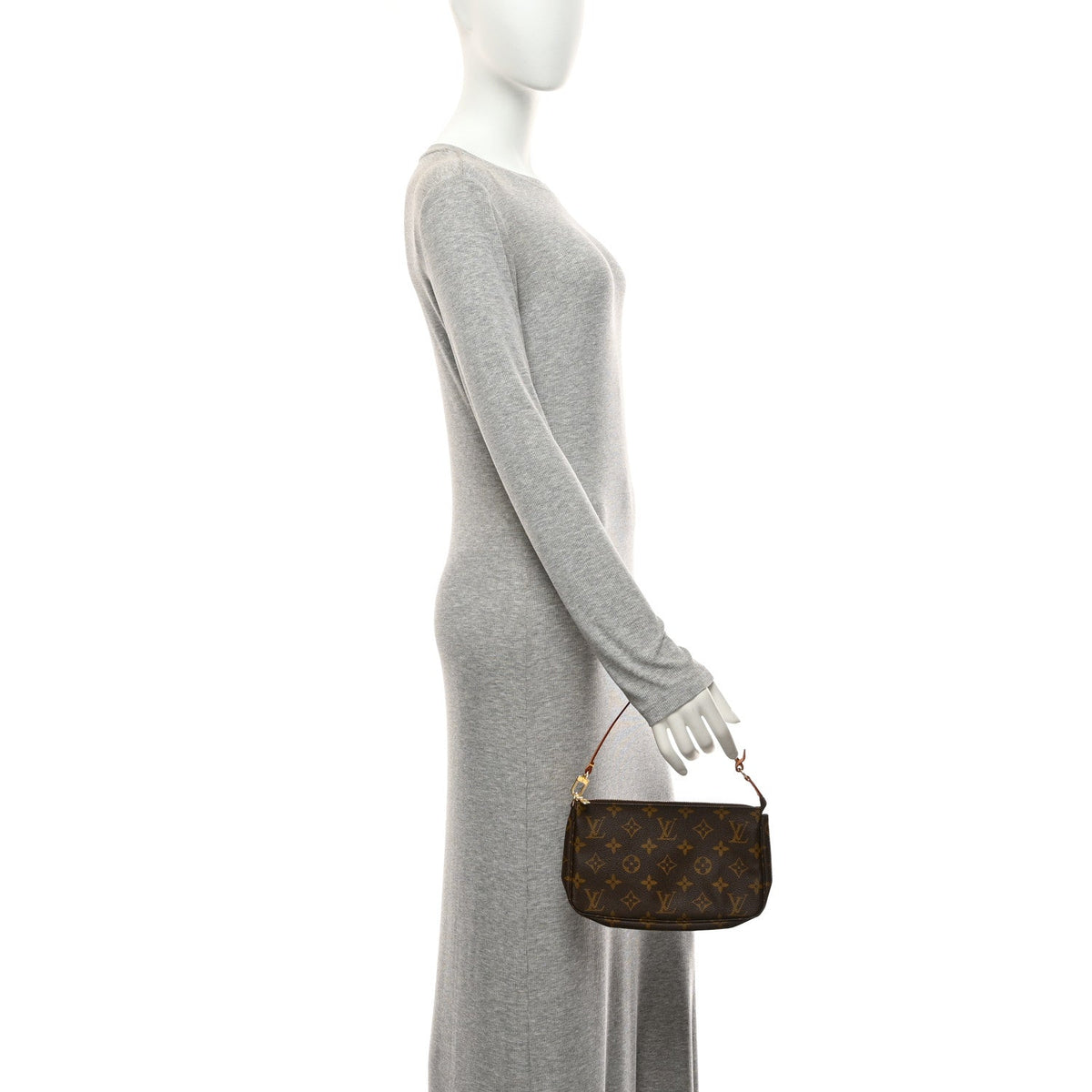 Louis Vuitton Monogram Canvas Pochette Accessories Bag Brown