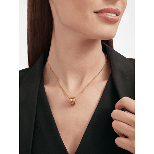 Bvlgari 18K Gold Diamond B.zero1 Necklace