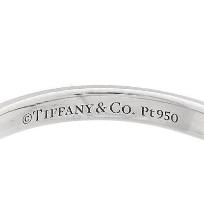 Tiffany Platinum Diamond 0.03ctw Soleste V Band Ring 52 6