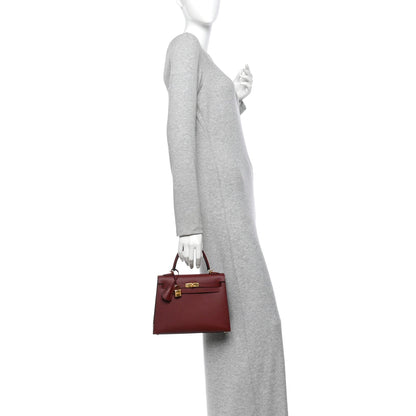 Hermes Epsom Kelly Sellier 25 Rouge H