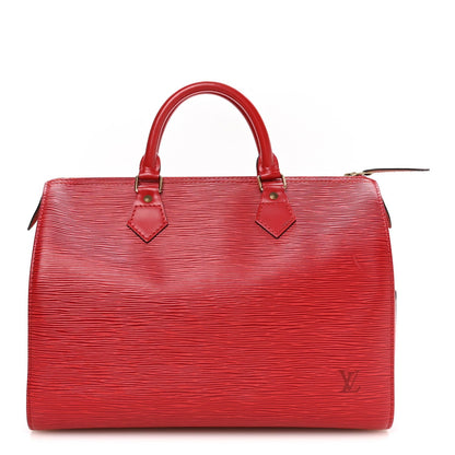 Louis Vuitton Epi Speedy 30 Bag Castillan Red