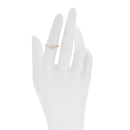 Tiffany 18K Rose Gold Diamond T Wire Pave Ring