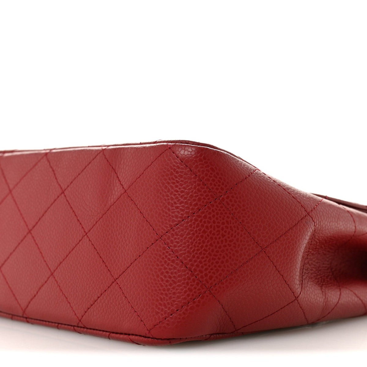 Chanel Caviar Quilted Jumbo Single Flap Dark Red 1824892
