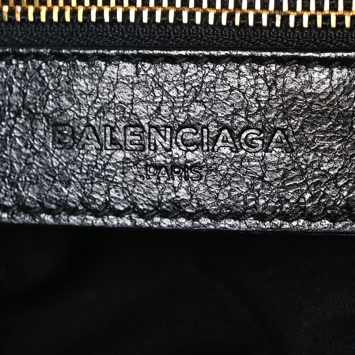 Balenciaga Agneau Giant 12 Gold City Black
