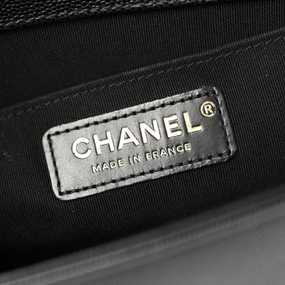 Chanel Caviar Quilted Medium Boy Flap Black 1988486