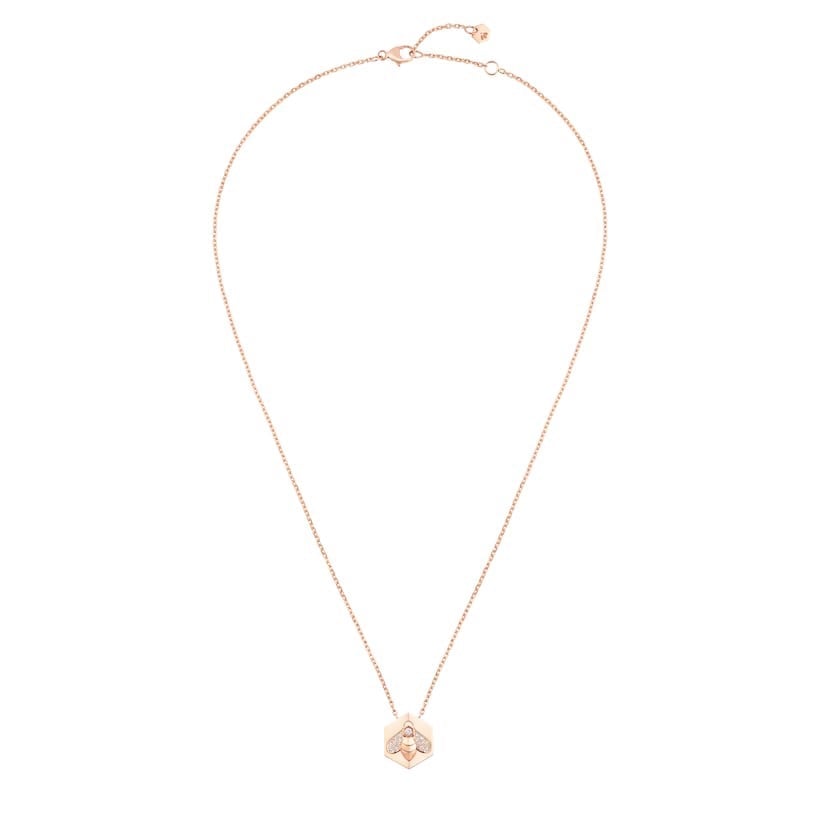 18K Rose Gold Diamonds Chaumet Bee My Love Pendant