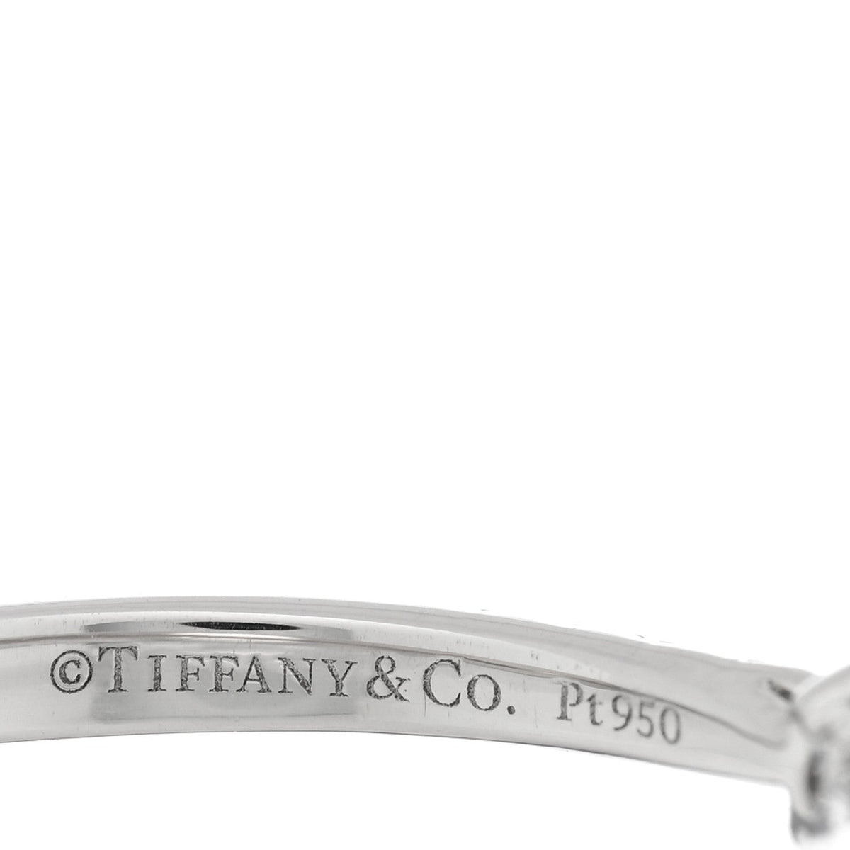Tiffany Platinum Diamond 0.20ct Novo Cushion Cut Engagement Ring 5.75