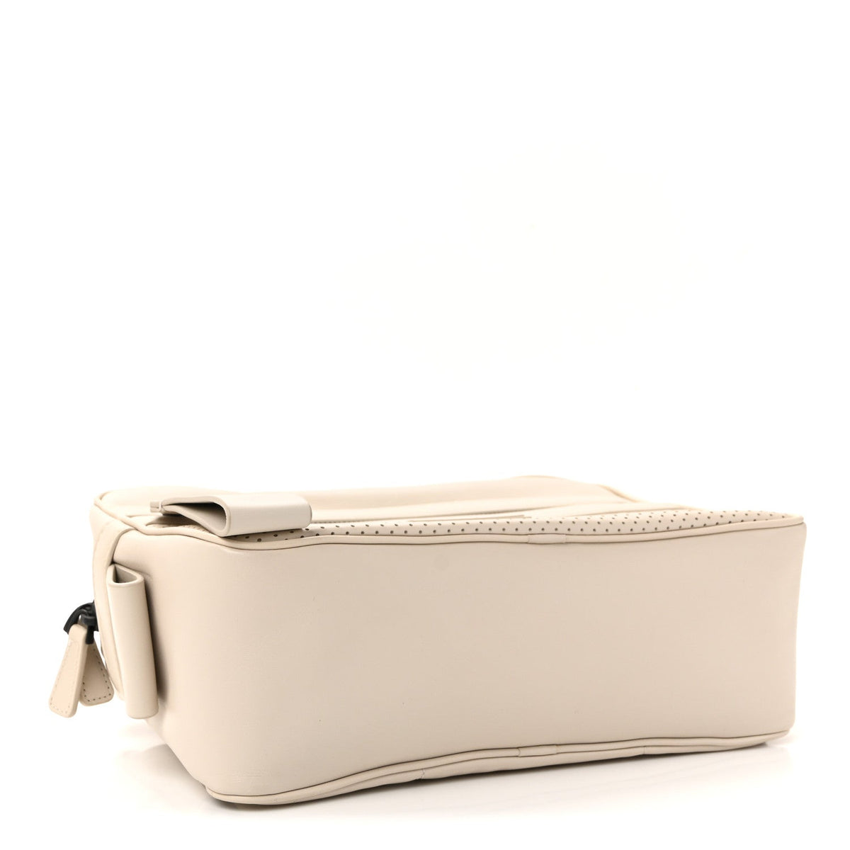 Bottega Veneta Perforated Calfskin Leggero Belt Bag Mist Plaster
