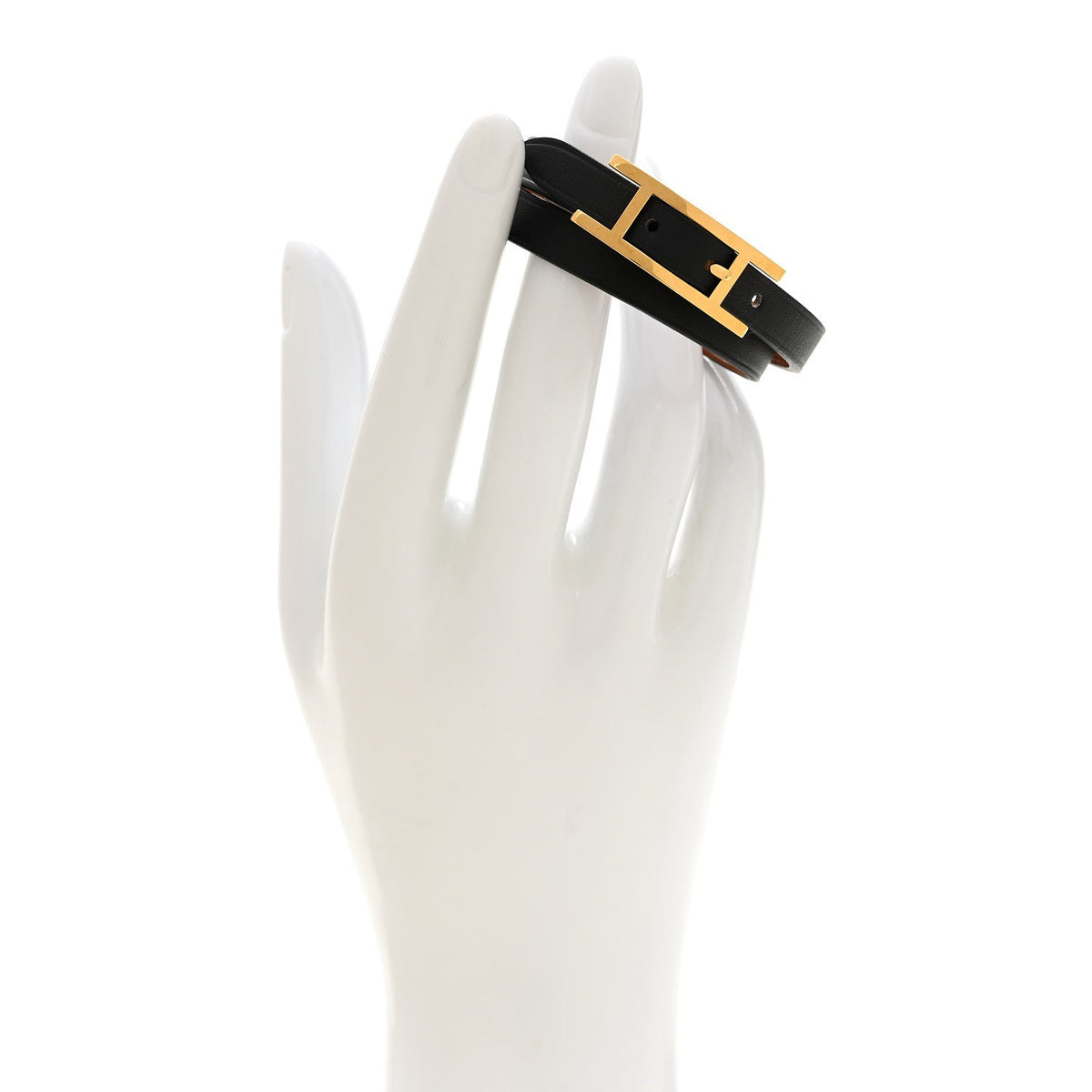 Hermes Chamonix Tadelakt Behapi Double Tour Bracelet T2