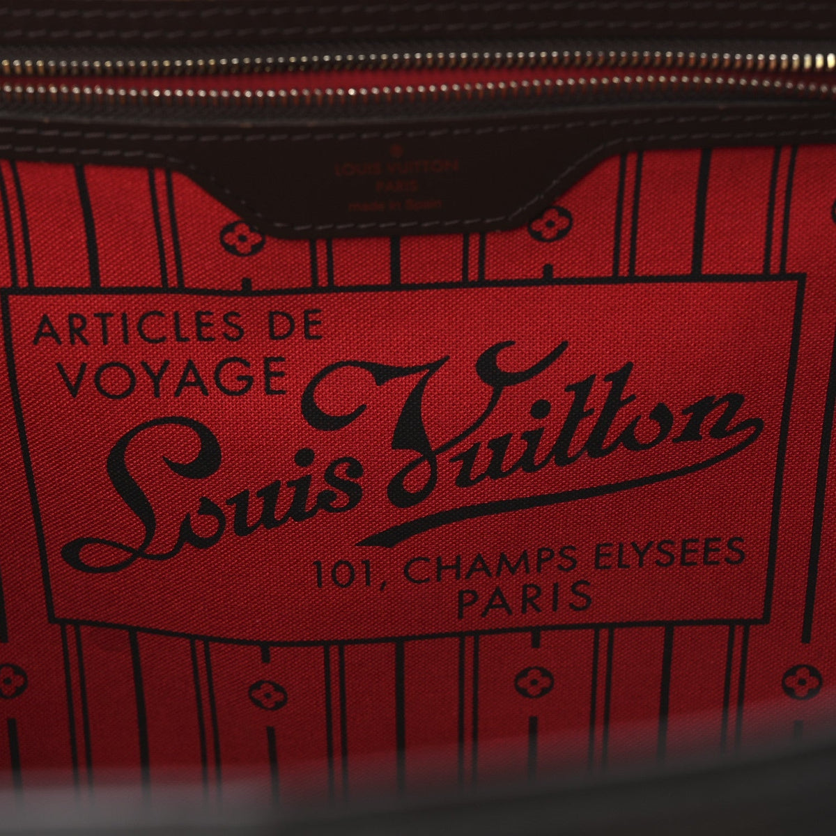 Louis Vuitton Damier Ebene Neverfull MM Bag