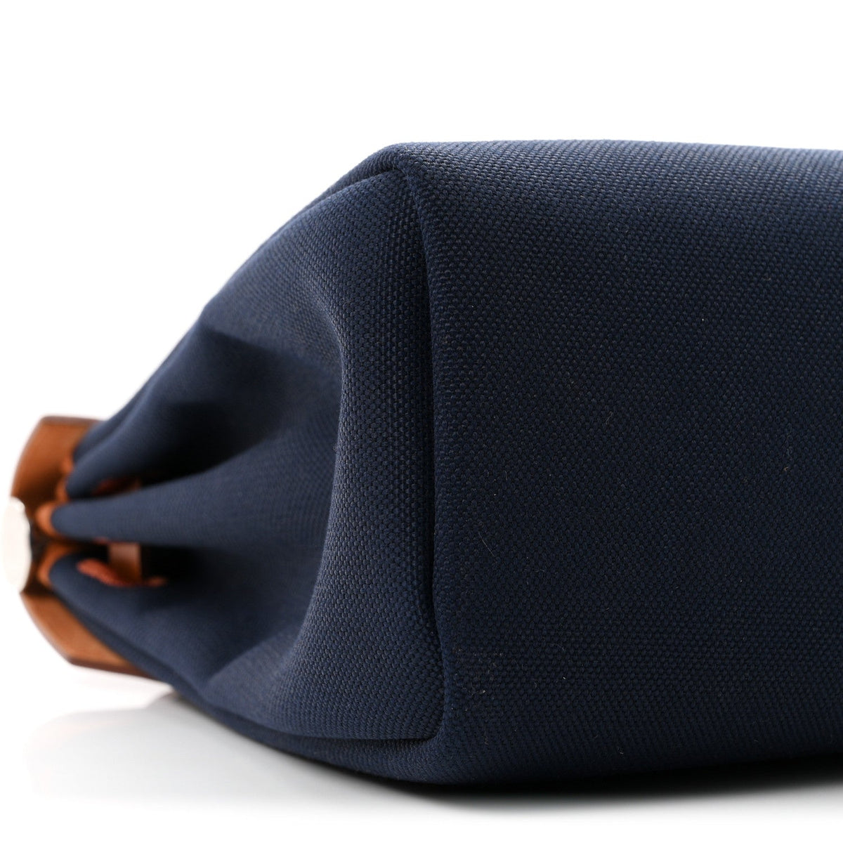 Hermes Toile Vache Hunter Herbag Zip Retourne 31 PM Bleu Marine