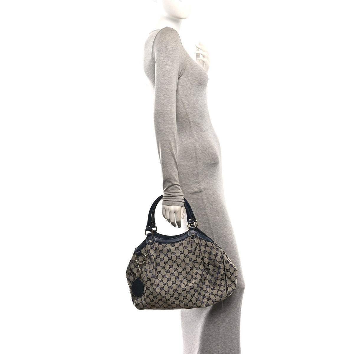 Gucci Monogram Medium Sukey Tote Navy