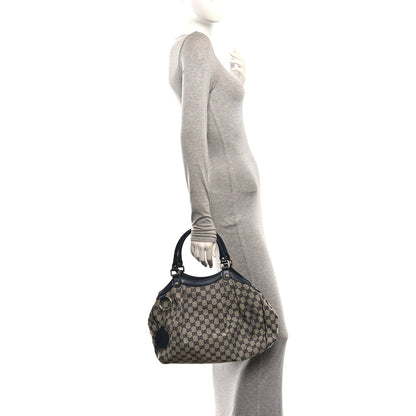 Gucci Monogram Medium Sukey Tote Navy