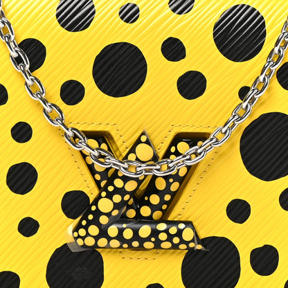 Louis Vuitton Epi Infinity Dots Twist Chain Wallet Yellow Black