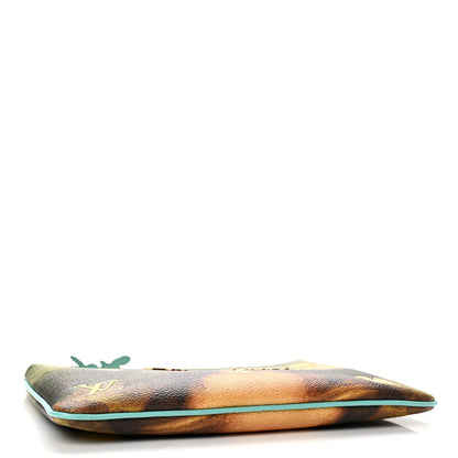 Louis Vuitton Masters Da Vinci Pochette Clutch Vert D'eau