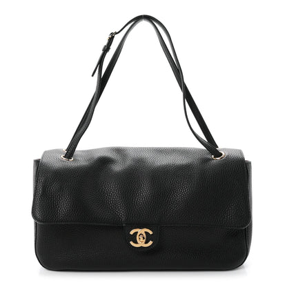 Chanel Grained Calfskin Small Souplissimo Maxi Flap Black 1982869