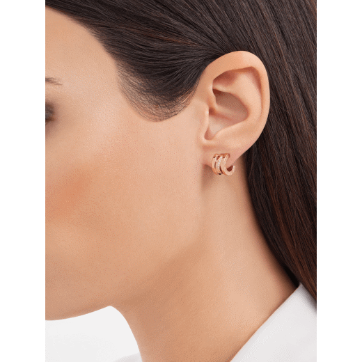 18K Rose Gold Diamond B.zero1 Earrings