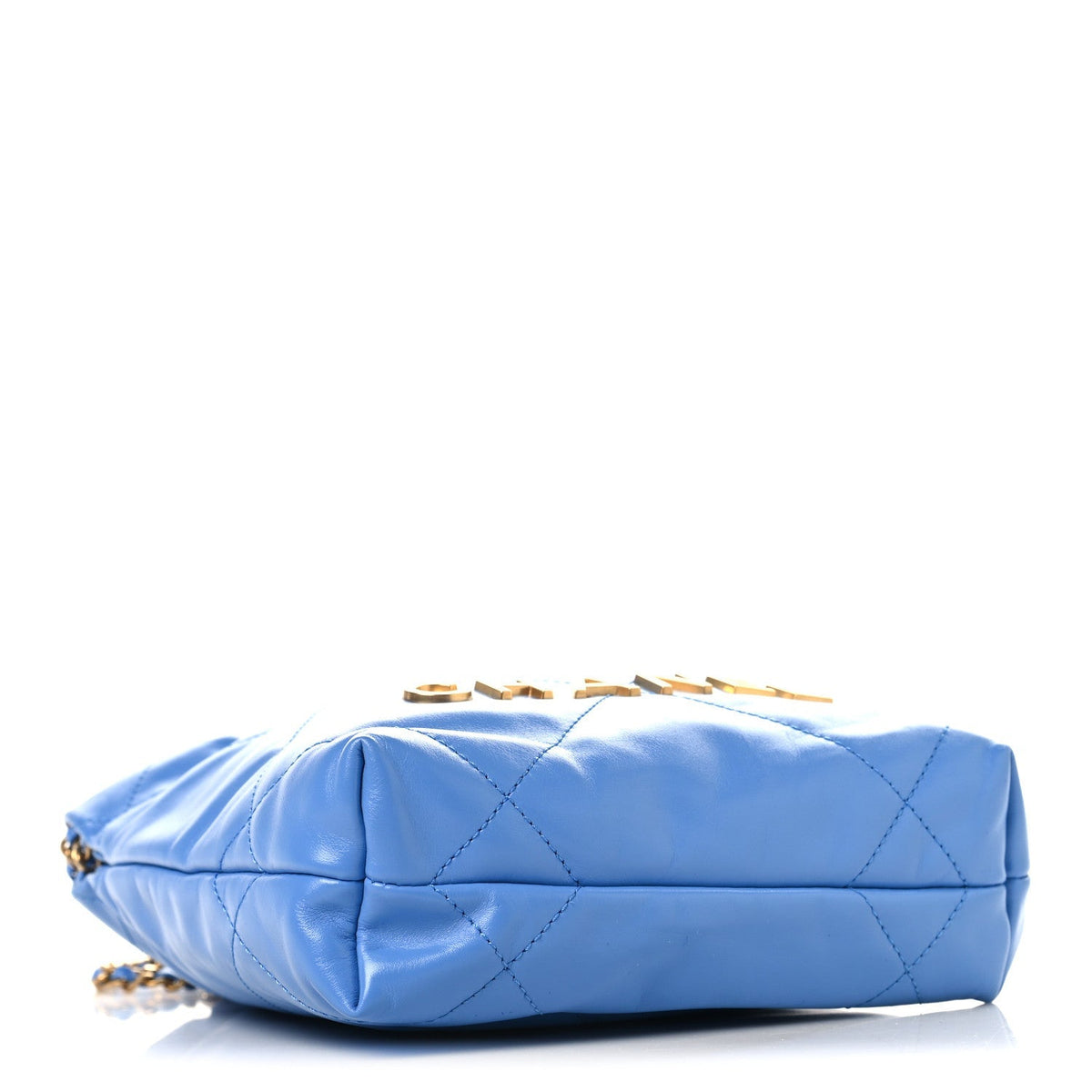 Chanel Shiny Calfskin Quilted Mini Chanel 22 Blue 1893258