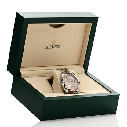 Rolex Stainless Steel 18K Everose Gold Men's 41mm Datejust Watch 126331