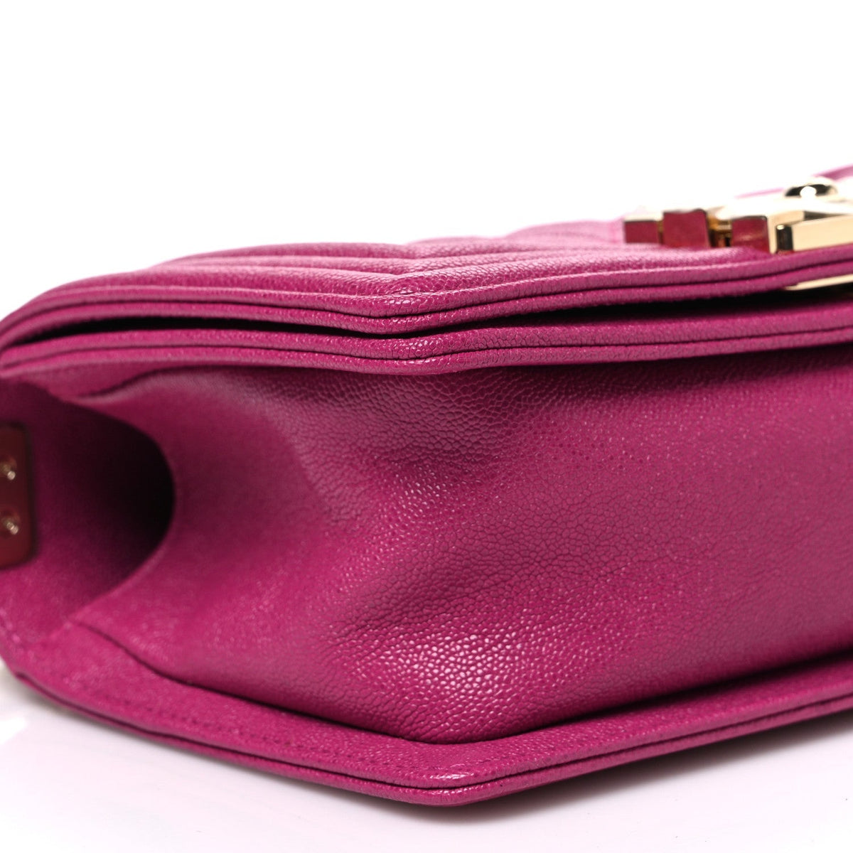 Chanel Caviar Quilted Small Boy Flap Fuchsia
