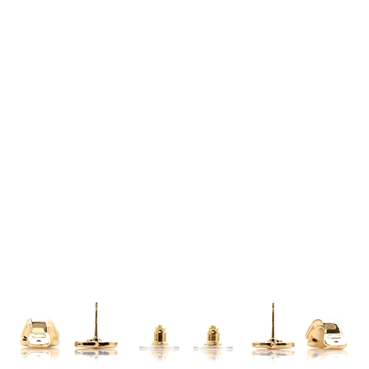 Chanel Metal CC Turnlock Drop Earrings Gold