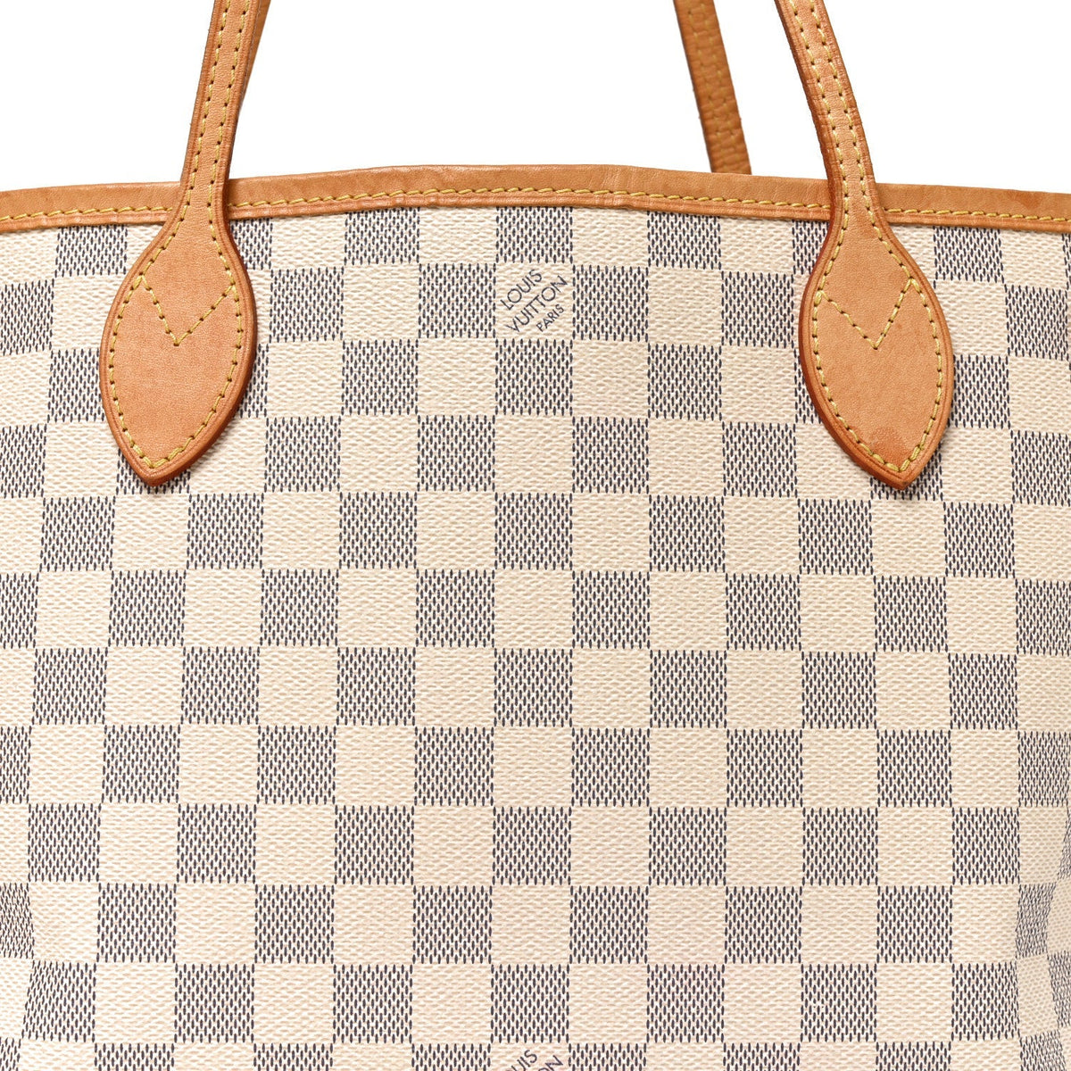 Louis Vuitton Damier Azur Neo Neverfull PM Tote Bag Blue and White