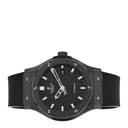 Hublot Ceramic Rubber 42mm Classic Fusion Black Magic Automatic Watch Black 542.CM.1770.RX