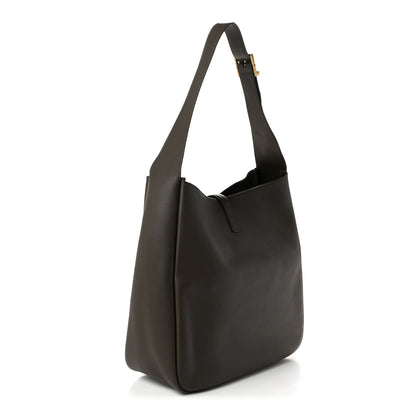 Saint Laurent Smooth Calfskin Large Le 5 A 7 Soft Hobo Light Musk