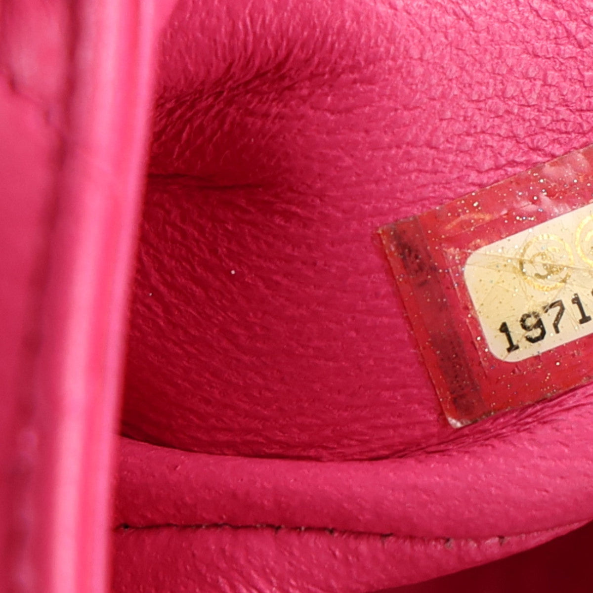 Chanel Lambskin Quilted Mini Square Flap Dark Pink