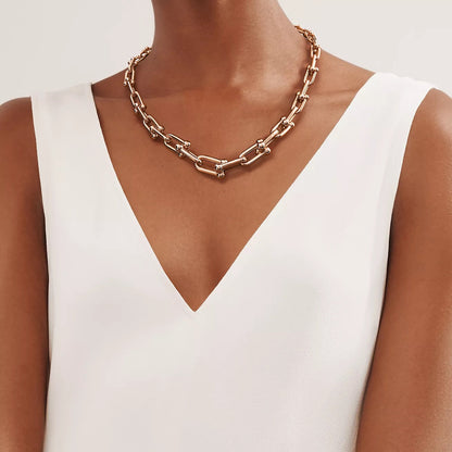 18K Rose Gold Tiffany HardWear Necklace