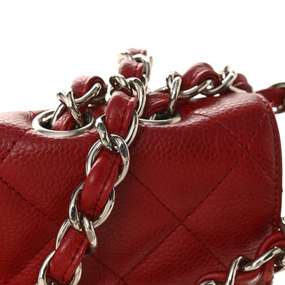 Chanel Caviar Quilted Jumbo Single Flap Dark Red 1824892