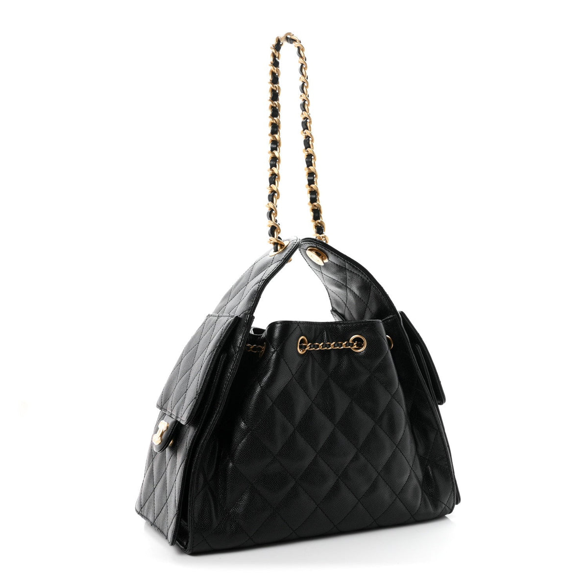 Chanel Caviar Quilted Small 25 Handbag Black 1980412