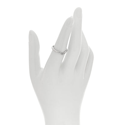 Tiffany Platinum Diamond 0.03ctw Soleste V Band Ring 52 6