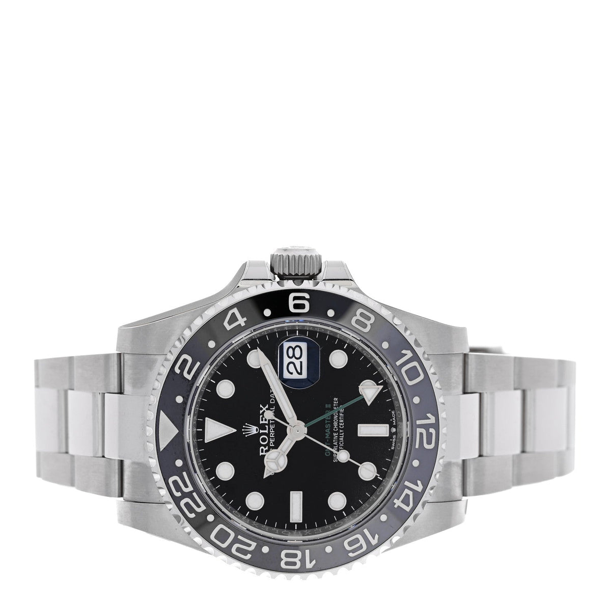Rolex Stainless Steel 40mm GMT Master II Watch Black 126710GRNR