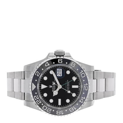 Rolex Stainless Steel 40mm GMT Master II Watch Black 126710GRNR