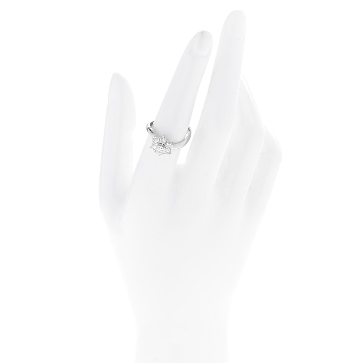 Parker & West by FASHIONPHILEPlatinum Diamond 1.02ctw Flower Ring 54 7