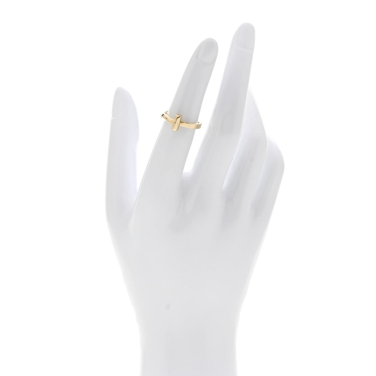 Tiffany 18K Yellow Gold T T1 Ring 49 5