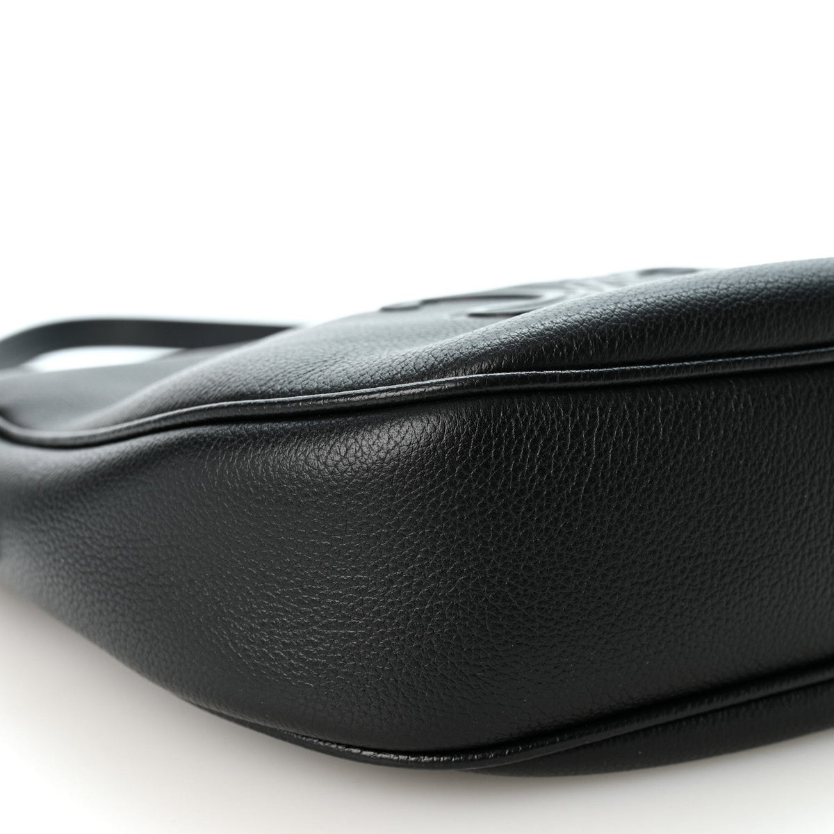 Celine Supple Calfskin Cuir Triomphe Small Heloise Shoulder Bag Black