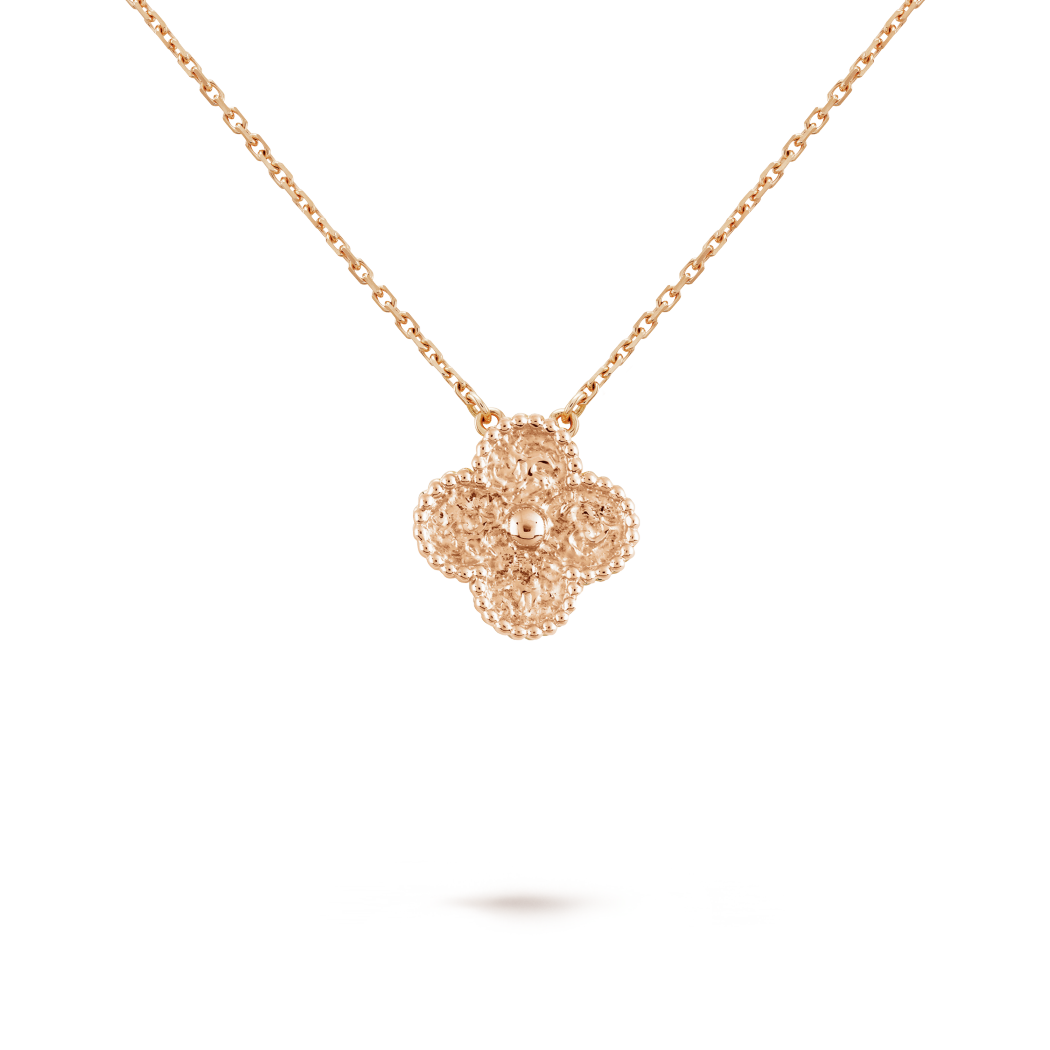 18K Gold VCA Vintage Alhambra Pendant