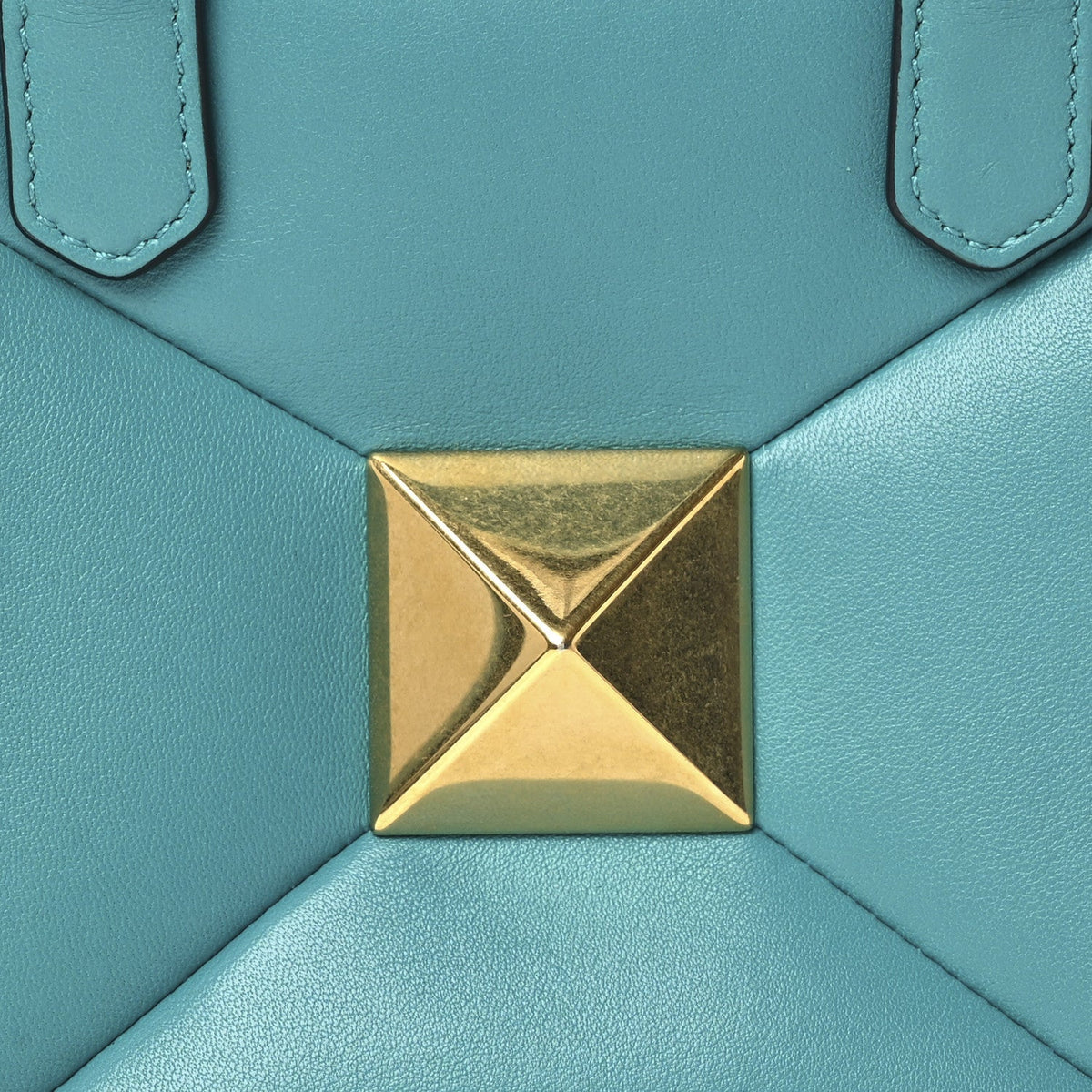 Valentino Garavani Nappa Small One Stud Handbag Marine Green