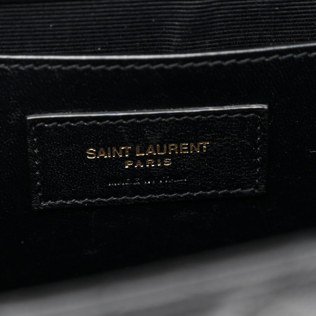 Saint Laurent Calfskin Medium Monogram Satchel Black 1983737