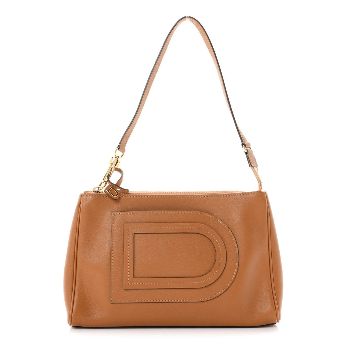 Delvaux Calfskin Louise Pochette Camel 1980322