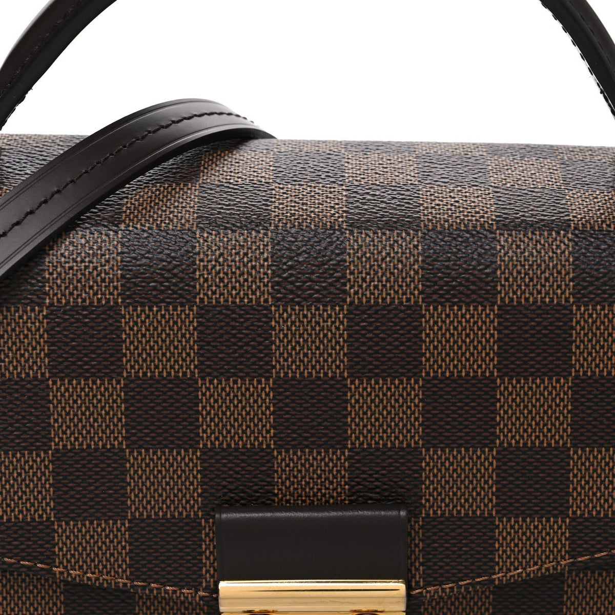 Louis Vuitton Damier Ebene Croisette Bag Brown