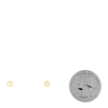 Roberto Coin 18K Yellow Gold Diamond Bezel Stud Earrings