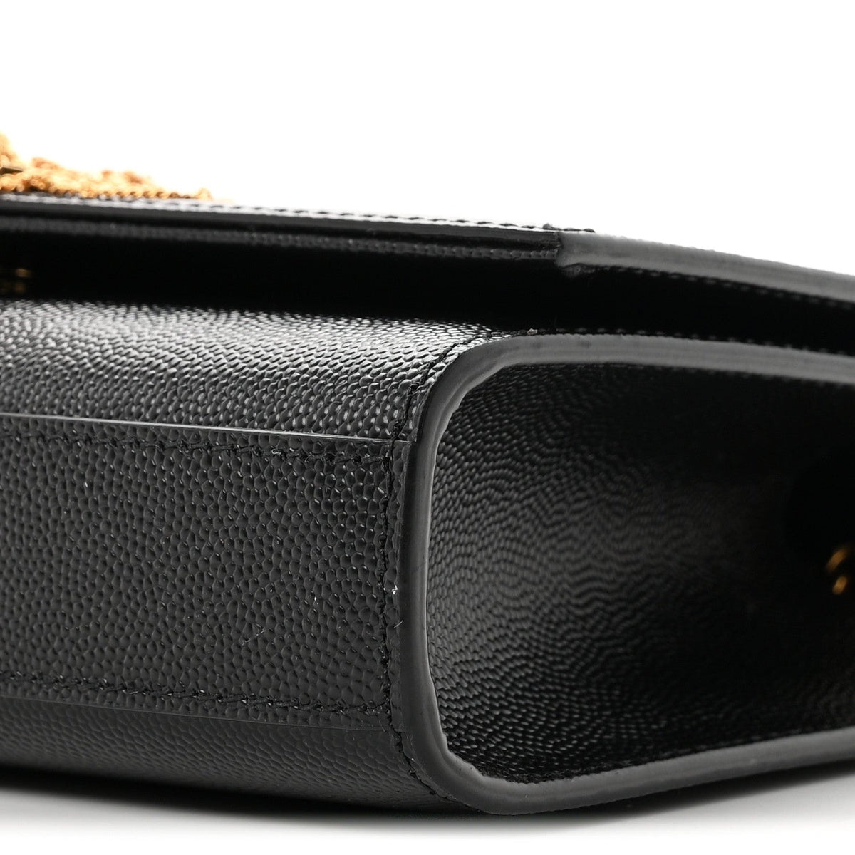 Saint Laurent Grain De Poudre Small Classic Monogram Kate Tassel Satchel Black