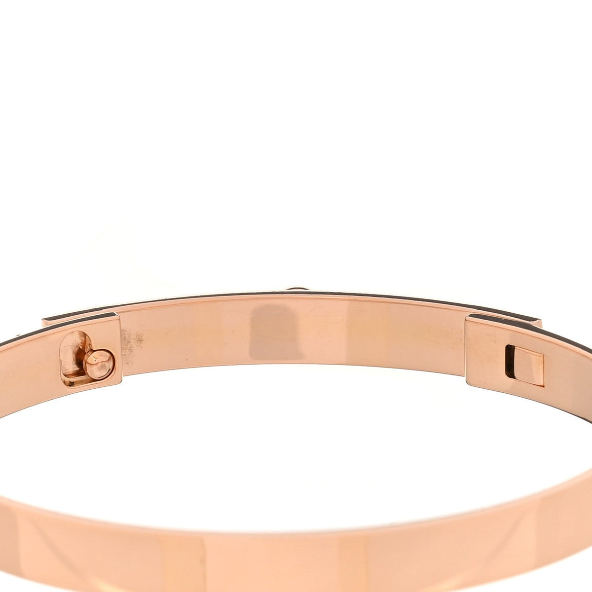 Hermes 18K Rose Gold PM Collier De Chien Bracelet XS